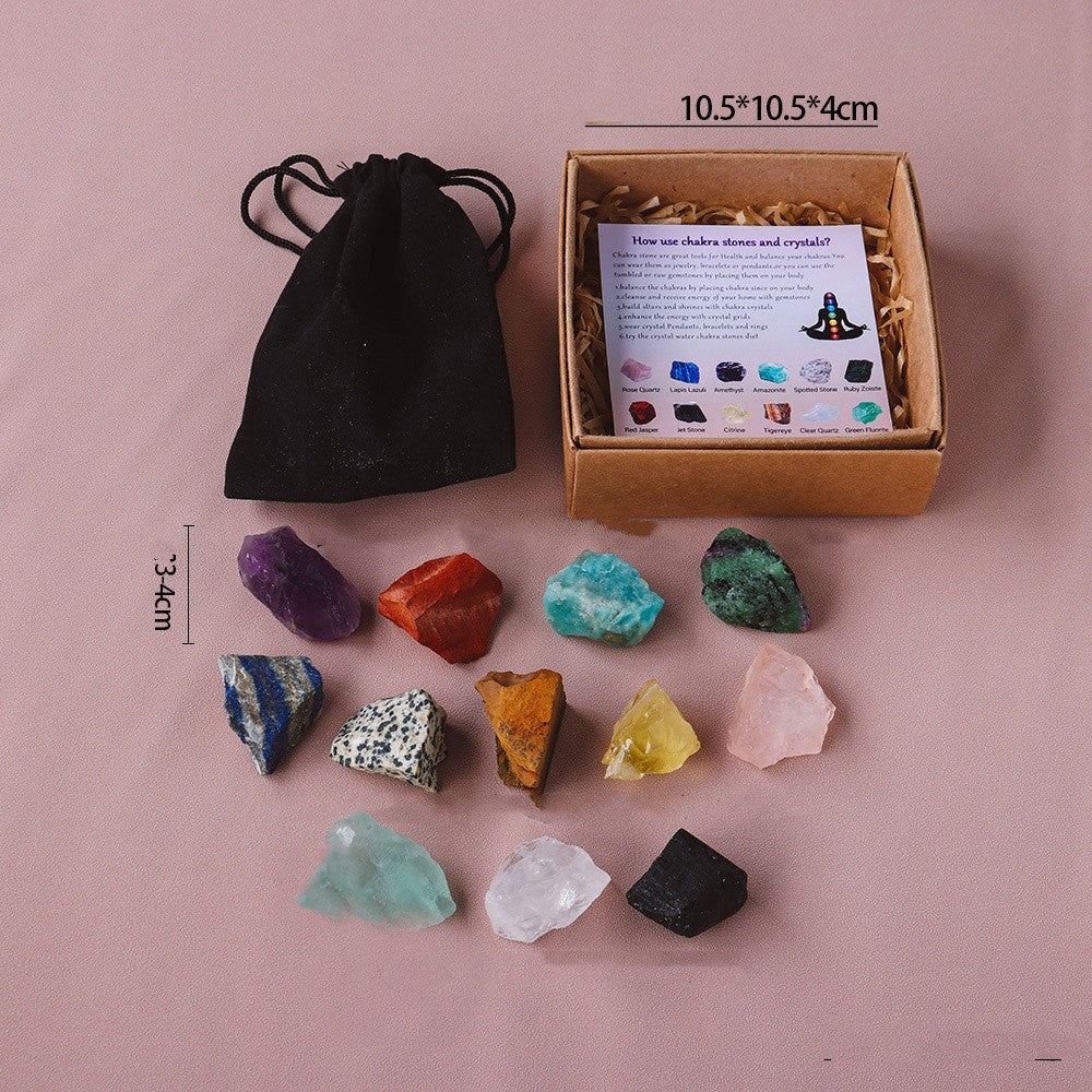 Natural Crystal  Stone Energy Gift Box Set