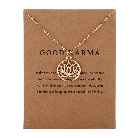 GOOD KARMA Buddha Lotus  Necklace