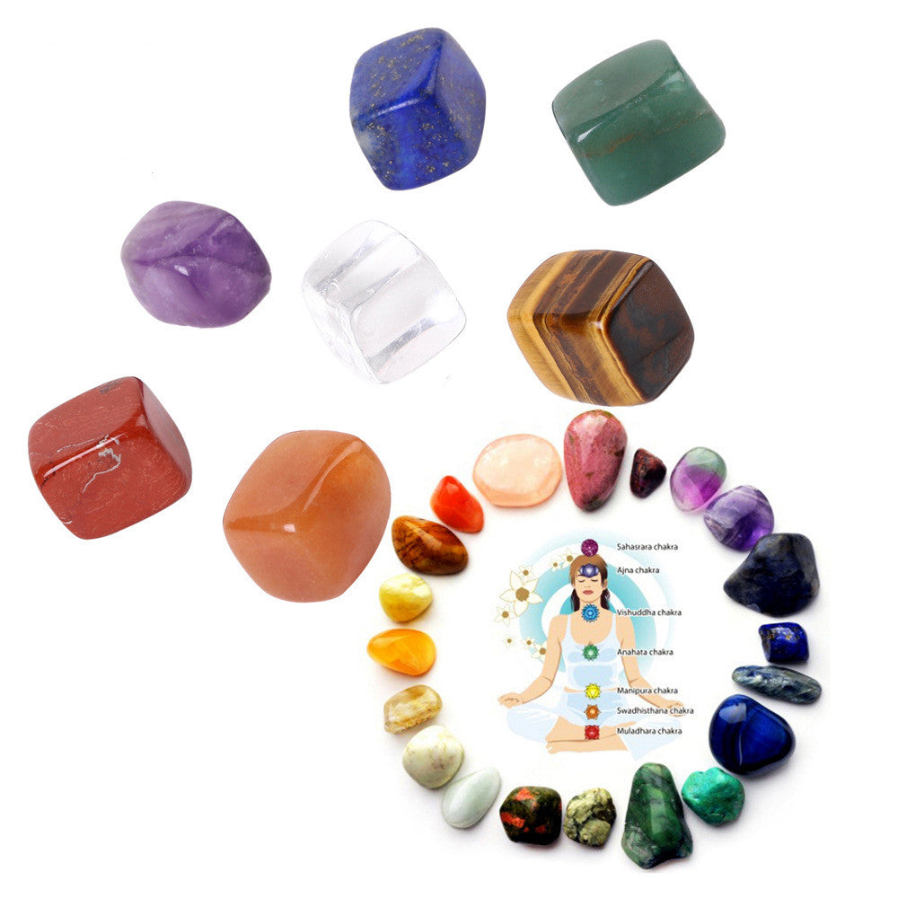 7 chakra crystal stone set