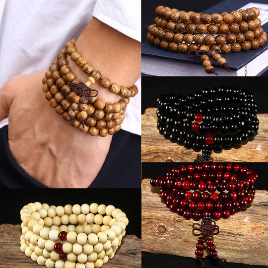 Natural stone and red agate bracelet for men