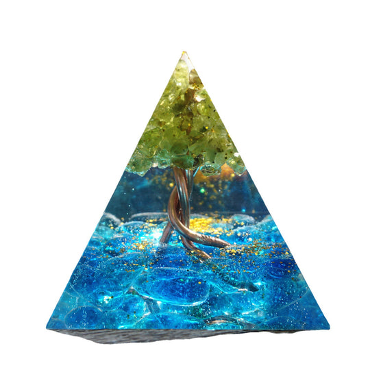 Ogan Chakra Pyramid Crystal Ornaments